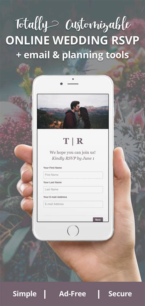 free wedding websites with rsvp.